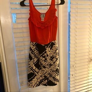 Tabitha size 0 silk bodice summer dress pockets